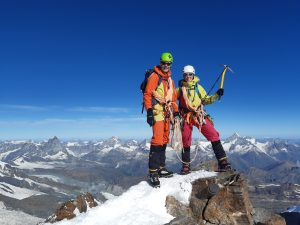 Hochtour Zumsteinspitze Dufourspitze Spaghetti Tour Monte Rosa